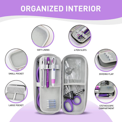 Kit de Estuche de Estetoscopio de 13 Piezas, Suministros Incluidos,